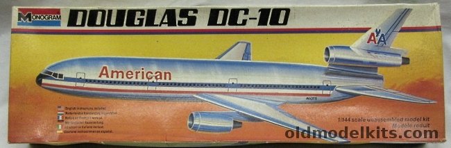 Monogram 1/144 Douglas DC-10 American Airlines - (ex Aurora - Molds Modified), 5413 plastic model kit